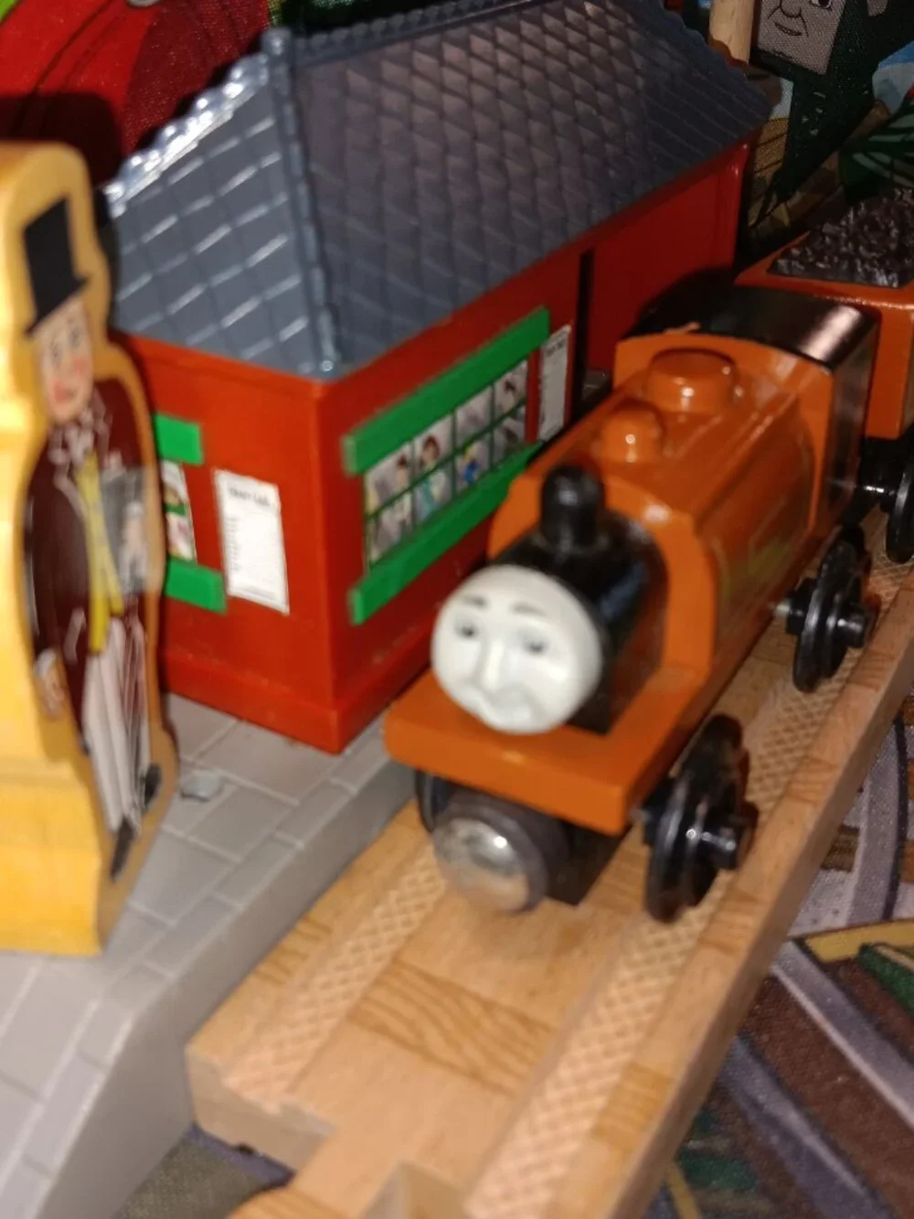 Thomas Wooden Railway Train Track Engine Duke with Coal Tender